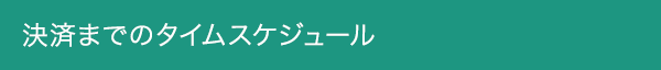 決済までのタイムスケジュール